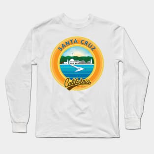 Santa Cruz City Scape California CA Long Sleeve T-Shirt